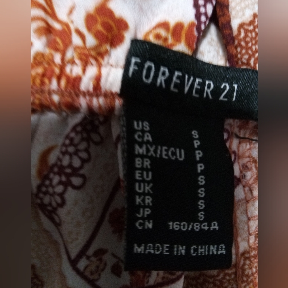 Forever 21 Multicolor Patchwork Off Shoulder Blou… - image 5